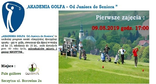 AKADEMIA GOLFA  od Juniora do Seniora  dla dzieci, młodzieży i seniorów ze Szczytnej