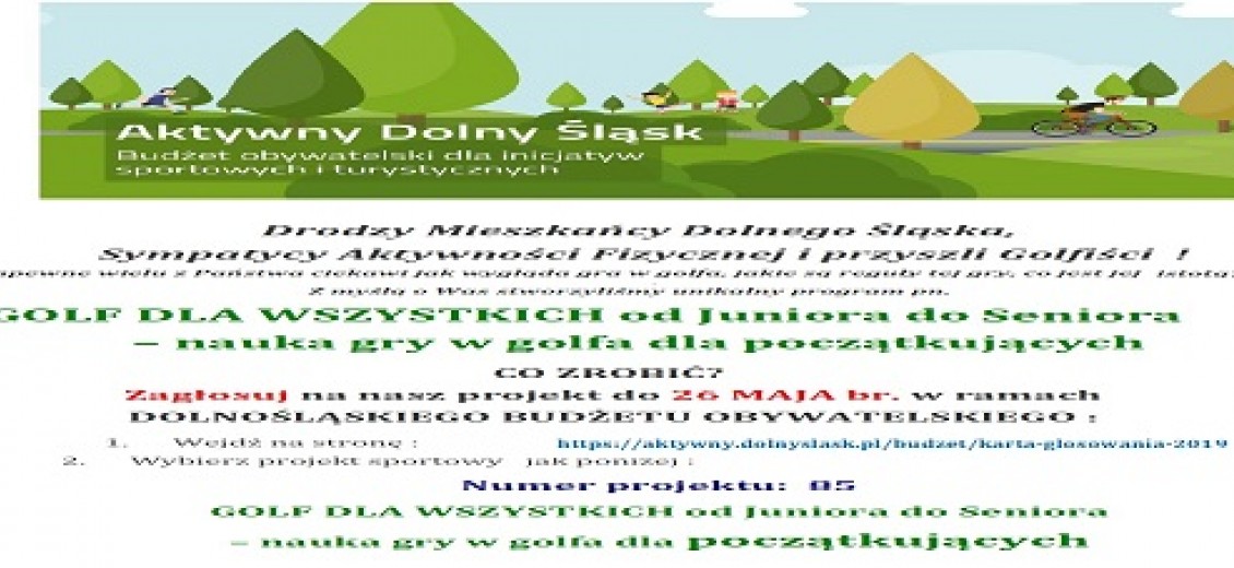 GŁOSOWANIE - AKTYWNY DOLNY ŚLĄSK 2019 